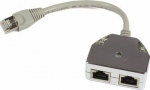 MicroConnect Cable splitter (Y-adapter), Y-ADAPTER RJ45 - 2x RJ45 M/F