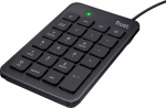 Trust 22221 numeric keypad Laptop/PC USB Black