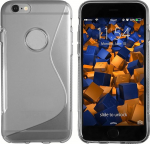 mumbi TPU H&uuml;lle S-Design transparent black for Apple iPhone 6/6s (MUMBI_4498)