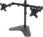 MANHATTAN Table holder for two displays Stand black