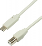 Kabel USB LogiLink USB-C - USB-B 2 m Szary (CU0161)