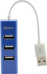 Sbox H-204 USB 4 Ports USB HUB Blueberry Blue