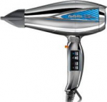 BaByliss Pro Digital 6000E srebrny - Moc [W]: 2200 | Ionization: tak | Cooling of cold air: tak | The number of air speeds: 3 | The number of diffusers: 1 | Color: Steel blue |