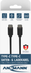Ansmann 1700-0122 - 2 m - USB C - USB C - 5 Gbit/s - Schwarz
