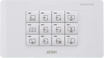 ATE ATEN 12-Keys Network Remote Pad (EU, 2 Gang), Fernbedienung, Wei&szlig;, 10.100 Mbit/s, Aten VP2730, Kunststoff, Kabelgebunden