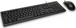 Inter-Tech Tas KM-3149R Tastatur+Mouse QWERTY dt/kyril. schw. retail