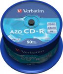 Verbatim CD-R 52x 700MB 50P CB DLP Crystal 43343