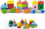 Viga Wooden train with blocks (2668)