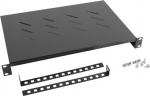 Lanberg Shelf for Cabinet 19" 600mm 1U czarna (AK-1002-B) - Shelf for Cabinet 19"600mm 1U black assembly 4 point lifting capacity 25kg Lanberg