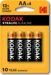 Kodak XTRALIFE alkaline AA battery (4 pack)
