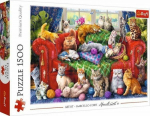 Trefl Puzzle 1500 Kittens on the sofa TREFL