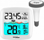 GreenBlue Weather station GreenBlue GB216 z pool thermometer, range 60m, floating sensor, temperature, hour, calendar, DCF