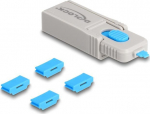 Delock Set HDMI port blocker - Grau, Blau