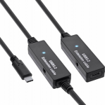 InLine InLine&reg; USB 3.2 Gen.1 active extension, USB-C male to USB-C female, 15m