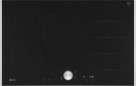 Neff N 90 - Schwarz - Integrated - 80 cm - Zone induction hob - Glass ceramic - 5 Zone(n)