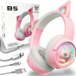 Onikuma B5 RGB Cat Ear Pink