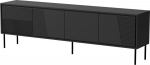 Cama MEBLE RTV cabinet ABI 4D 200x38x62 black matt