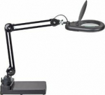MAUL LED Viso magnifying lamp with black stand