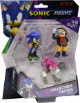 P.M.I. Sonic Prime - 3 Pack (S1) Collectible Figure (6.5cm) (Random) (SON2020)