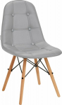 Activeshop 4Rico Scandinavian chair QS-185 eco leather gray