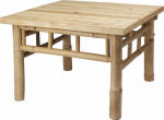 Ambiance Low bamboo coffee table, 57 x 57 x 38 cm