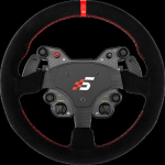 SIMAGIC GT1 Round Steering Wheel 330 mm, Shifter Paddles, QR70, suede, S210