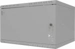Stalflex Rack Cabinet 19" 6U 450mm Metal Door Gray