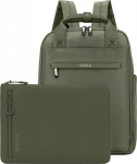 Golla 76467 - Laptop Rucksack 15.6" with Sleeve 15" as Set in green