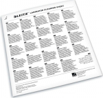 Leitz Premium A3/A4 laminator cleaning sheets, 5 pc pack