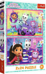 Trefl PUZZLE 2x24 Fun z Gabby 34433