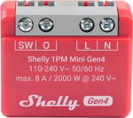 Shelly release ''1PM Mini Gen4'' WLAN BT Matter Zigbee Messfunction max 8A 1 Kanal Unterputz