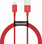 Cable USB Baseus USB-A - Lightning 1 m Red (BSU2661RED)