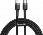 Cable USB Baseus USB-C - USB-C 1 m Czarny (CATKLF-GG1)