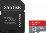 SANDISK Ultra microSDXC 128GB + SD Adapter 100MB/s Class 10 UHS-I