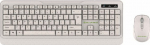 Tellur Green Wireless Keyboard and Mouse Nano Recever Creame