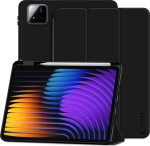 Kaitsekaaned SmartCase Pen, Xiaomi Pad 7 / Pad 7 Pro, must, nutipliiatsi pesaga, Tech-Protect