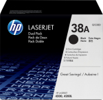 HP 38A - 2er-Pack - Schwarz - original - LaserJet - Toner cartridge (Q1338D)