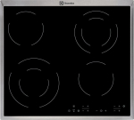 Electrolux EHF6342XOK hob Black Built-in Ceramic 4 zone(s)