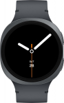 Samsung Galaxy Watch8 - 40 mm - Carbon black - Smart watch with Sportband - Gummi - Graphit - band size: S/M - Anzeige 3.4 cm (1.34")