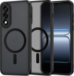 Kaitse&uuml;mbris Magmat MagSafe, OnePlus Nord 5, matt l&auml;bipaistev musta &auml;&auml;rega, Qi2/MagSafe toega, Tech-Protect