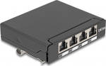 Delock Patch Panel - mini - DIN schienenmontierbar