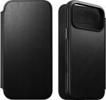NOMAD Modern Leather Folio - sk&oacute;rzane etui do iPhone 17 Pro Max compatible z MagSafe (black)
