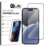 Quik Accessories Full Cover Tempered Glass for Apple iPhone 16 Plus