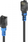 PureLink FlexInstall Patchcable | Cat 6a | U/UTP | Low smoke/halogen | Flexible | Svart | 0.5m