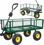 Lean Foldable Garden Transport Cart Steel Trailer 200 kg