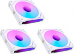 Lian Li UNI FAN SL-INF 120 ARGB Reverse Blade PWM L&uuml;fter, 3er Single L&uuml;fter Pack (Without Controller) - 120mm, wei&szlig;