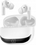 Headphones XO BWOO headphones Bluetooth BW40 TWS ANC z white LCD display