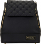 Loungefly: Black Pin Trader Convertible Mini Backpack & Crossbody Bag (LFBK0218)
