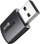 Ugreen Wi-Fi USB Dual Band Adapter 2.4GHz 287Mbps + 5GHz 600Mbps, Black