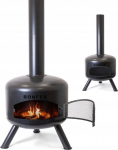 garden hearth BonFeu BONFEU BONGIRO BLACK GARDEN FIREPLACE